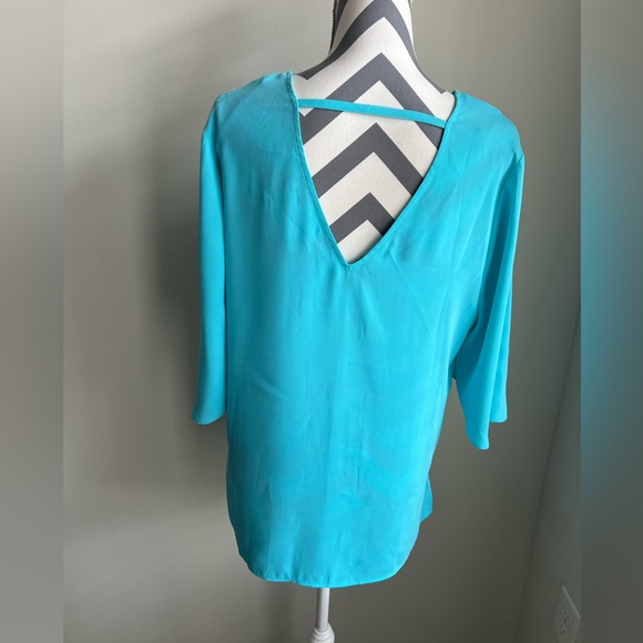Chicos Top -Turquoise- Size 1 - Picture 4 of 6